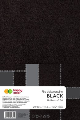 Happy Color Filc Happy Color kolor: czarny 10 ark. [mm:] 200x300 (HA 7150 2030-9)
