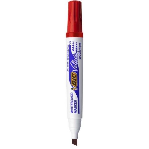 Bic Marker suchościeralny Bic Velleda Ecolutions 1751, czerwony 3,7-5,5mm ścięta końcówka (904948)