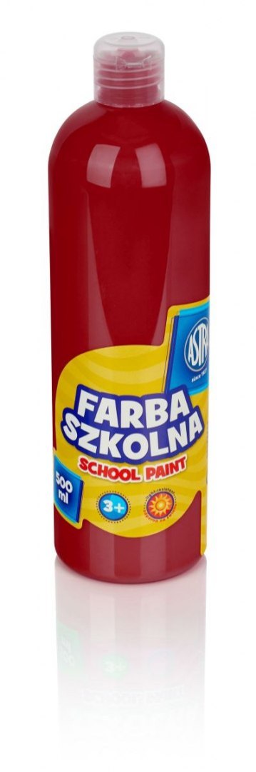 Astra Farby plakatowe Astra szkolne kolor: czerwony 500ml 1 kolor.