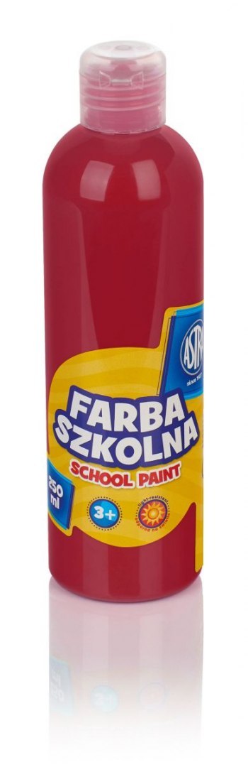 Astra Farby plakatowe Astra szkolne kolor: czerwony ciemny 250ml 1 kolor.