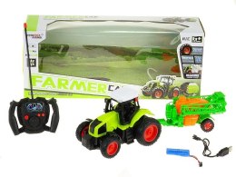 Adar Traktor 1:16 na radio, z maszyną rolniczą, z ładowarką USB Adar (554665)
