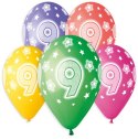 Godan Balon gumowy Godan Premium Hel z nadrukiem 9, 13 cali/5 sztuk mix 330mm 13cal (GS120/9)