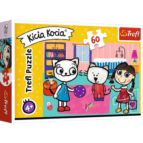 Trefl Puzzle Trefl Kicia Kocia z przyjaciółmi 60 el. (17343)