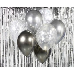 Godan Balon foliowy Godan bukiet balonowy srebrno-grafitowy 12cal (BB-SRG7)