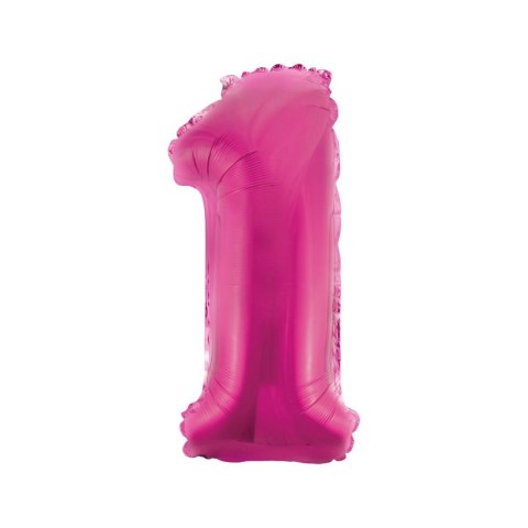 Godan Balon foliowy Godan cyfra 1 różowy 35 cm (FG-C35R1)
