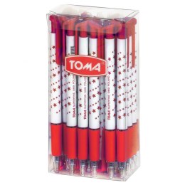 Toma Długopis Toma czerwony gwiazdki czerwony 1,0mm (TO-069)