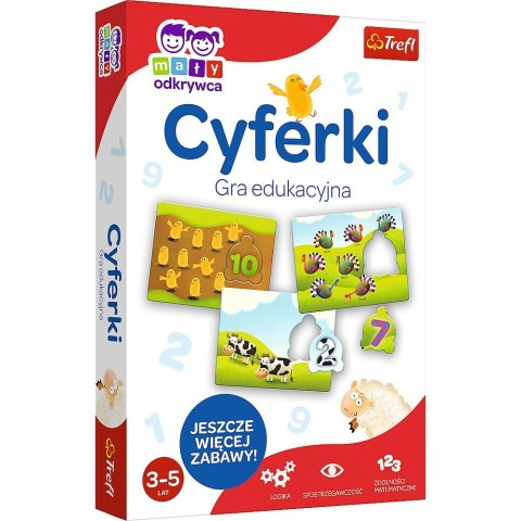 Trefl Gra edukacyjna Trefl Cyferki z Serii Mały Odkrywca (01946)