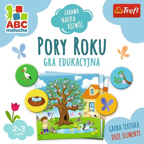 Trefl Gra edukacyjna Trefl Pory Roku z Serii ABC Malucha Pory roku (01941) Trefl Gra edukacyjna Trefl Pory Roku z Serii ABC Malucha Pory roku (01941)