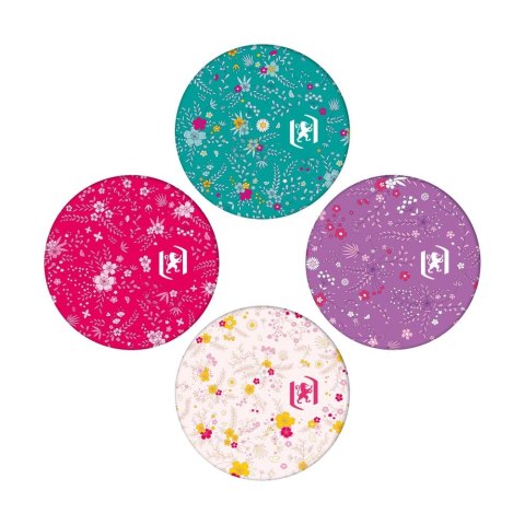 Oxford Kołozeszyt (kołobrulion) Oxford Floral B5 120k. 90g krata/tagi (400094955)