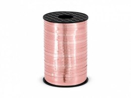 Partydeco Wstążka Partydeco plastikowa, różowe złoto 5mm różowy 225m (PRM5-019R)