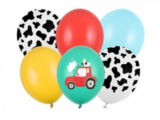 Partydeco Balon gumowy Partydeco Farma, mix (1 op. / 6 szt.) mix 300mm (SB14P-319-000-6)