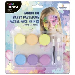 Derform Farba do malowania twarzy Derform kidea Pastel 6 kolor. (FDTP6KA)