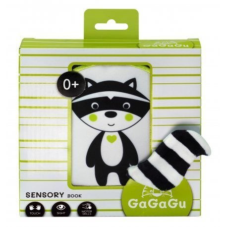 Gagagu Książeczka edukacyjna sensoryczna-ogonki Gagagu (GGG9787)