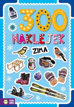 Zielona Sowa Książeczka edukacyjna Zielona Sowa 300 naklejek . Zima