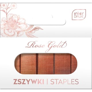 Interdruk Zszywki 24/6 Interdruk ROSE GOLD 1000 szt (IZSZYWKIRG)