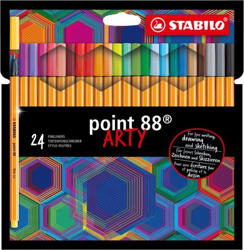 Stabilo Cienkopis Stabilo point 88 ARTY, mix 0,4mm 24kol. (8824/1-20)