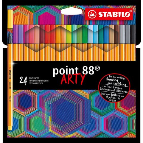 Stabilo Cienkopis Stabilo point 88 ARTY mix 0,4mm 24kol. (8824/1-20) Stabilo Cienkopis Stabilo point 88 ARTY mix 0,4mm 24kol. (8824/1-20)