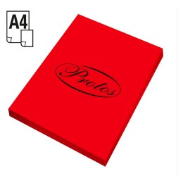 Protos Papier kolorowy A4 czerwony 80g Protos