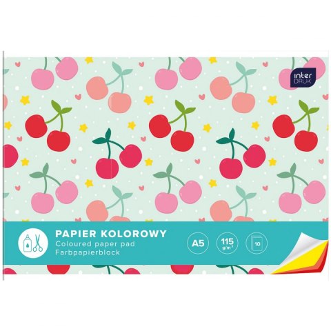Interdruk Zeszyt papierów kolorowych A5 115g 10k Interdruk (ZEPKA5)