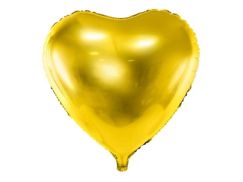 Partydeco Balon foliowy Partydeco Serce, 45cm, złoty 18cal (FB9M-019)