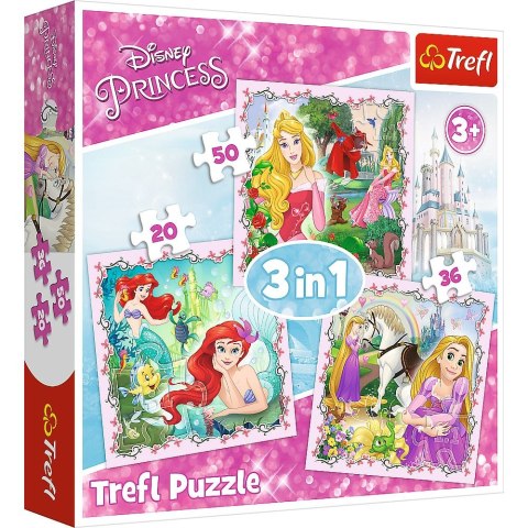 Trefl Puzzle Trefl Spricess 3w1 3w1 el. (34842)