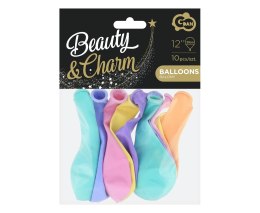 Godan Balon gumowy Godan Beauty&Charm makaronowe pastel mix 10szt. mix 12cal (CB-1KMX)
