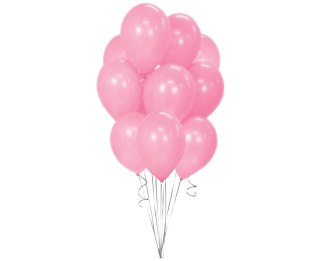 Godan Balon gumowy Godan metalik różowy 10 szt. różowa 300mm 12cal (BALONY BEAUTY&CHARM)