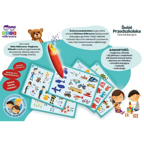 Trefl Gra edukacyjna Trefl Świat przedszkolaka Mały Odkrywca i Magiczny ołówek Świat przedszkolaka Magiczny ołówek (02112) Trefl Gra edukacyjna Trefl Świat przedszkolaka Mały Odkrywca i Magiczny ołówek Świat przedszkolaka Magiczny ołówek (02112)