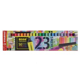 Stabilo Zakreślacz Stabilo BOSS ORIGINAL 23 kolory, podstawka na biurko, mix 2,0-5,0mm (7023-01-5)