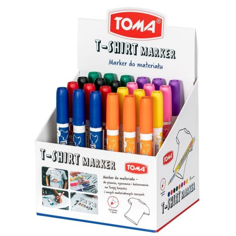 Toma Marker specjalistyczny Toma do odziezy mix okrągła końcówka