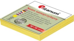 Titanum Notes samoprzylepny Titanum żółty 100k [mm:] 76x76 (S-2003)