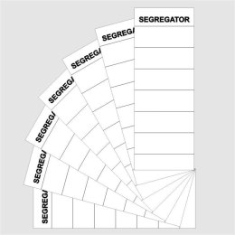 Warta Etykiety opisowe do segregatora Warta NALEPKA NA SEGREGATOR - biały [mm:] 70x190 (350-007)