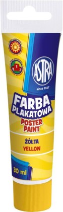Astra Farby plakatowe Astra kolor: żółty 30ml 1 kolor.