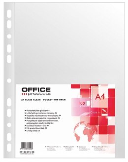 Office Products Koszulki na dokumenty Office Products krystaliczne A4 kolor: przezroczysty typu U 50 mic. (21142415-90)