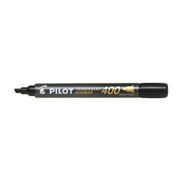 Pilot Marker permanentny Pilot, czarny ścięta końcówka (SCA-400-B)