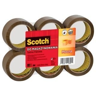 Scotch Taśma pakowa Scotch 50x66 [mm x m] brązowa (S5066F6)