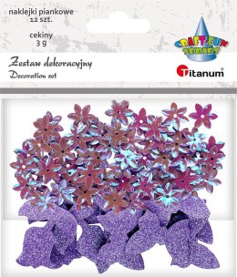Titanum Zestaw dekoracyjny Titanum Craft-Fun Series cekiny+naklejki (5030C)