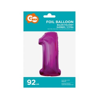 Godan Balon foliowy Godan cyfra 7 srebrny 35 cm 45cal (FG-C35S7)