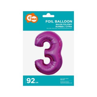 Godan Balon foliowy Godan cyfra 7 srebrny 35 cm 45cal (FG-C35S7)