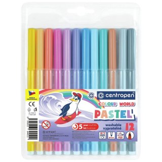 Centropen Flamaster Centropen 7550/12 pastel 12 kol. (775501209)