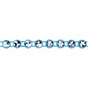 Titanum Taśma ozdobna Titanum Craft-Fun Series z kryształami 4mm niebieska 1,5m (0,4x150cm)