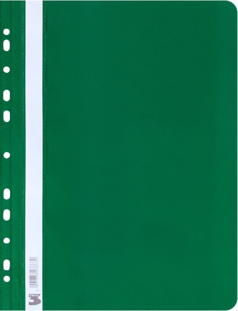 Tres Skoroszyt sztywny zawieszany zielony A4 zielony PVC PCW 160mic. 150g Tres (SKWA4/ZIE)