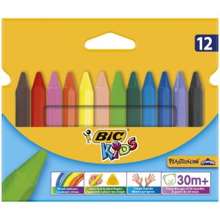 Bic Kids Kredki świecowe Bic Kids Plastidecor 12 kol 12 kol. (829773)