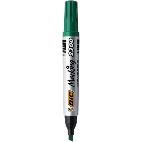 Bic Marker permanentny Bic Marking 2300 zielony 3,7-5,5mm ścięta końcówka (8209233) Bic Marker permanentny Bic Marking 2300 zielony 3,7-5,5mm ścięta końcówka (8209233)