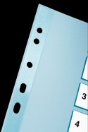 Esselte Przekładka numeryczna Esselte Mylar kartonowe A4 mix kolorów 160g 10k 1-10 (100161)