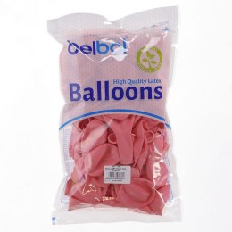 Partydeco Balon gumowy Partydeco pastelowy 100 szt różowy jasny 12cal (12P-004)
