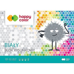 Happy Color Blok rysunkowy Happy Color A3 biały 100g 20k [mm:] 297x420 (3710 3040-0)