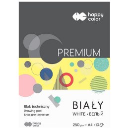 Happy Color Blok techniczny Happy Color A4 biały 250g 10k (HA 3725 2030-0)