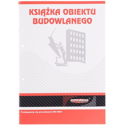 Stolgraf Druk offsetowy Stolgraf książka obiektu budowlanego A4 A4 38k. (P22)