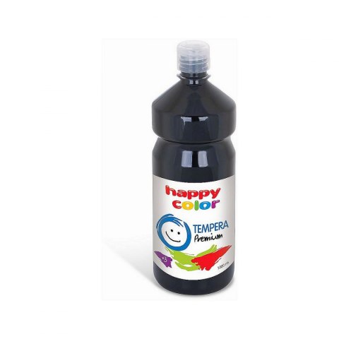 Happy Color Farba tempera Happy Color kolor: czarna 1000ml 1 kolor. (HA 3310 1000-9)